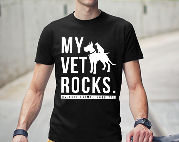 My Vet Rocks T-Shirt (BLACK)