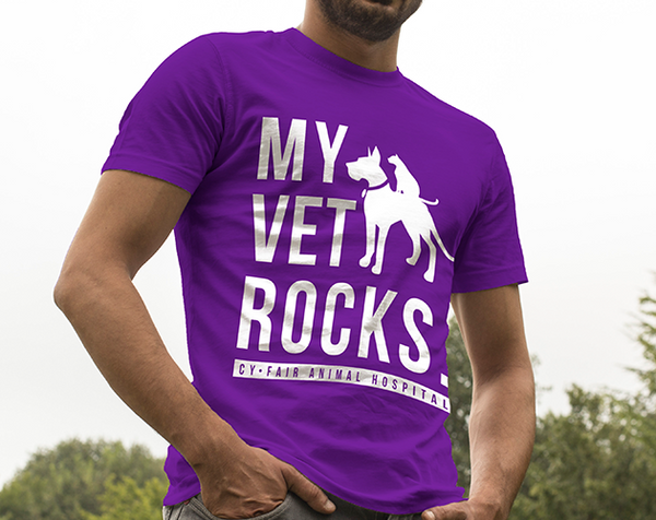 My Vet Rocks T-Shirt (PURPLE)